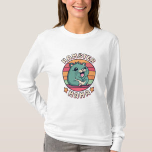 Camiseta Hamster Mamãe Fofa Kawaii Roedor Mãe