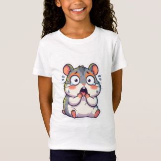 Camiseta Hamster Meme Engraçado e Apavorado para Crianças