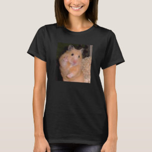 Camiseta Hamster Memória Peace Sign Funny Pet Owner Trendy