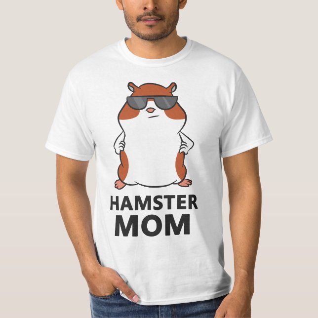 Camiseta Hamster Mom Funny Hamster Mama  (Frente)