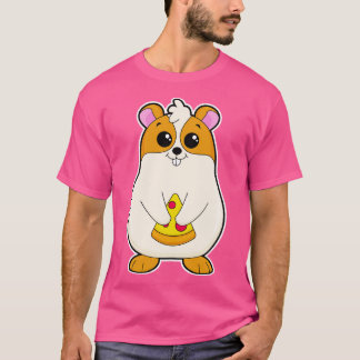 Camiseta Hamster na Comida da Pizza