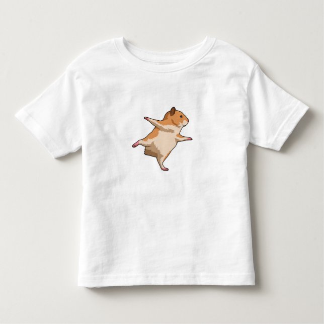 Camiseta Hamster nas Pernas Estressantes de Yoga (Frente)