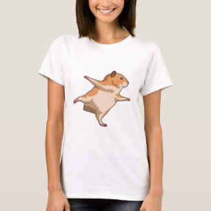 Camiseta Hamster nas Pernas Estressantes de Yoga