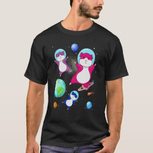 Camiseta Hamster No Espaço Bandeira Bissexual Orgulho M