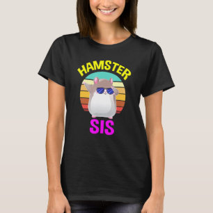 Camiseta Hamster Para Meninas Irmã Sis Cute Costume