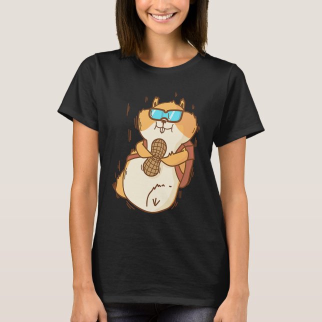 Camiseta Hamster paraquedismo Roedor (Frente)