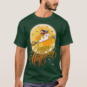Camiseta Hamster Ride Witch Shotgun Moon Vintage Hamster Ha