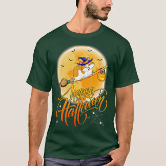 Camiseta Hamster Ride Witch Shotgun Moon Vintage Hamster Ha