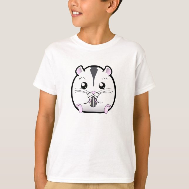 Camiseta Hamster semi branco do anão do russo (Frente)