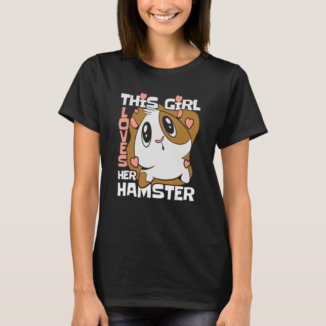 Camiseta Hamster Sírio Hamster Dwarf Hamster Gril (Frente)