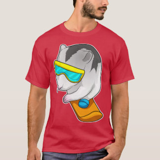Camiseta Hamstér Snowboarder Snowboard