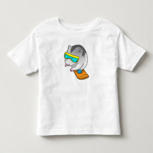 Camiseta Hamster Snowboarder Snowboard