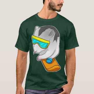 Camiseta Hamster Snowboarder Snowboard