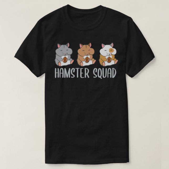 Camiseta Hamster Squad Funny Hamsters Rodster Team (Frente do Design)