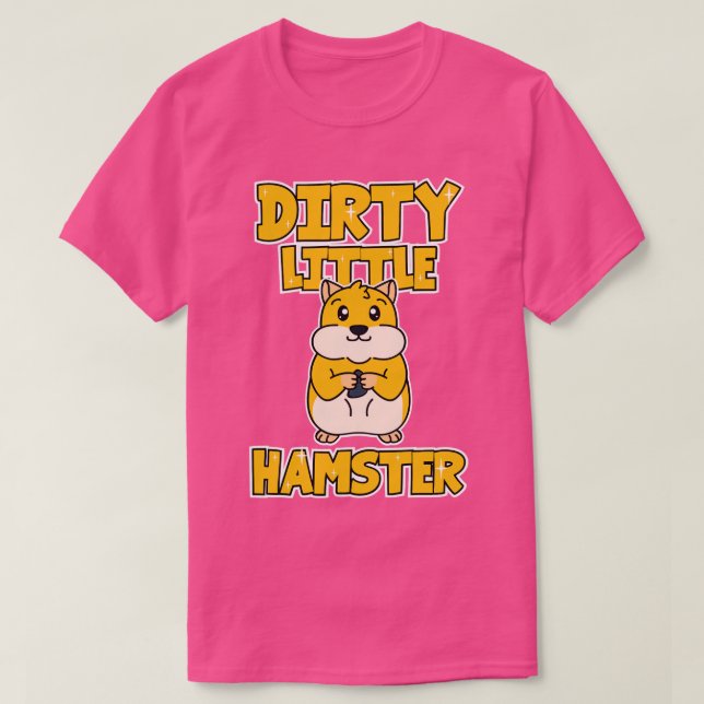 Camiseta Hamster Sujo Pequeno (Frente do Design)
