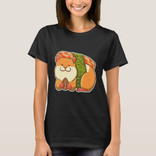 Camiseta Hamster Sushi Cute Japanese Food Hammy Owner Pet