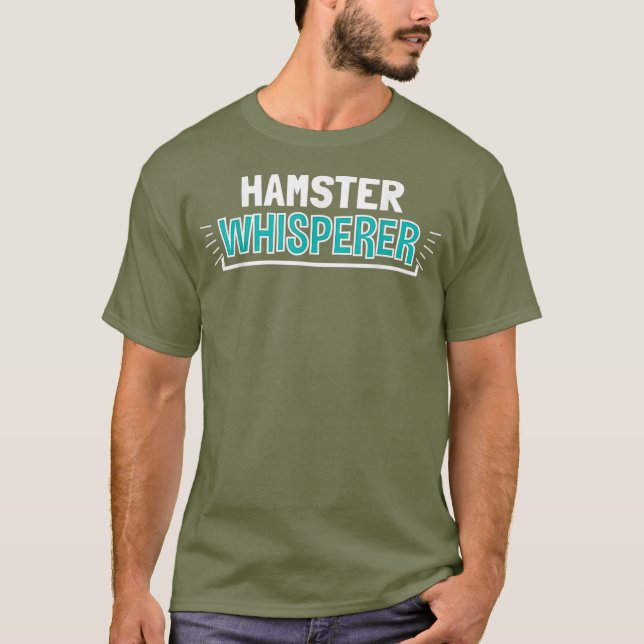 Camiseta HAMSTER Whisperer Roupas Engraçadas Presente (Frente)
