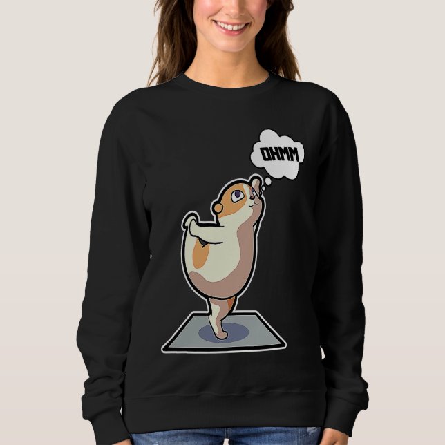 Camiseta Hamster Yoga Poses Sport Gymnastics Ohm Heartbeat  (Frente)