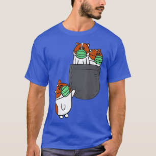 Camiseta Hamsters cubanos com máscara de coca no bolso
