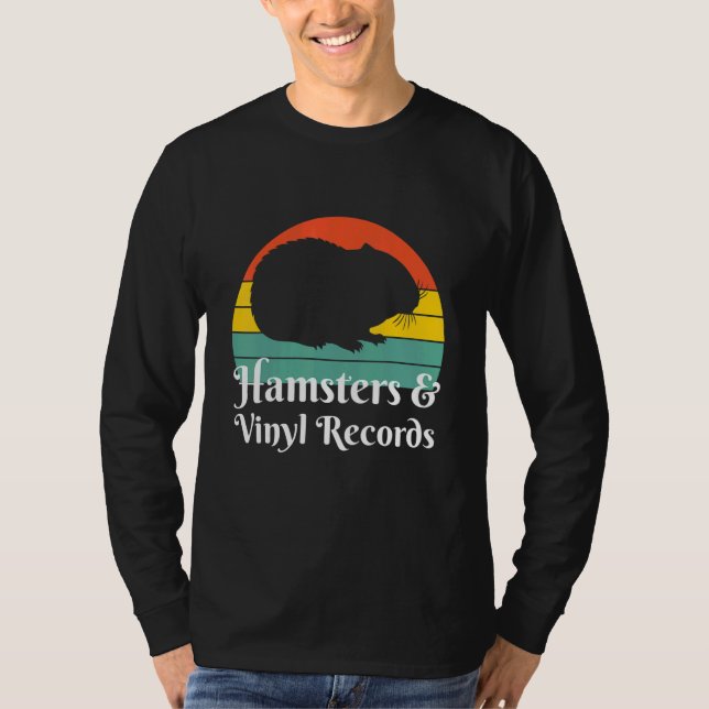 Camiseta Hamsters E Discos De Vinil (Frente)