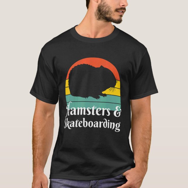 Camiseta Hamsters E Skateboard (Frente)