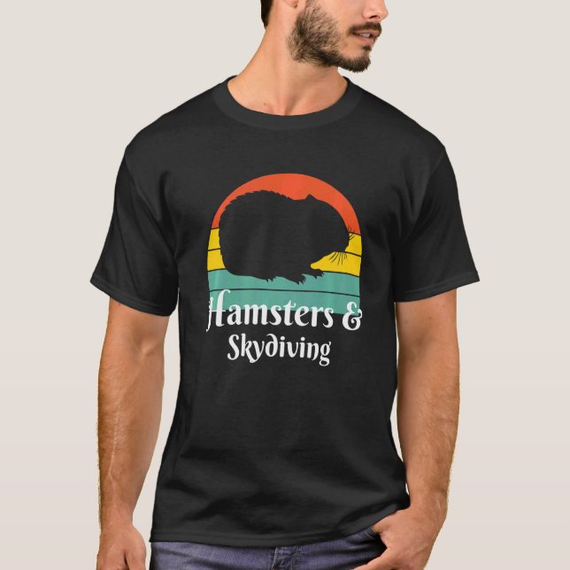 Camiseta Hamsters E Skydiving Skydiver (Frente)
