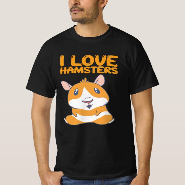 Camiseta Hamsters - Eu Amo Hamsters (Frente)