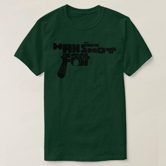 Camiseta Han Shot Primeiro (Frente do Design)