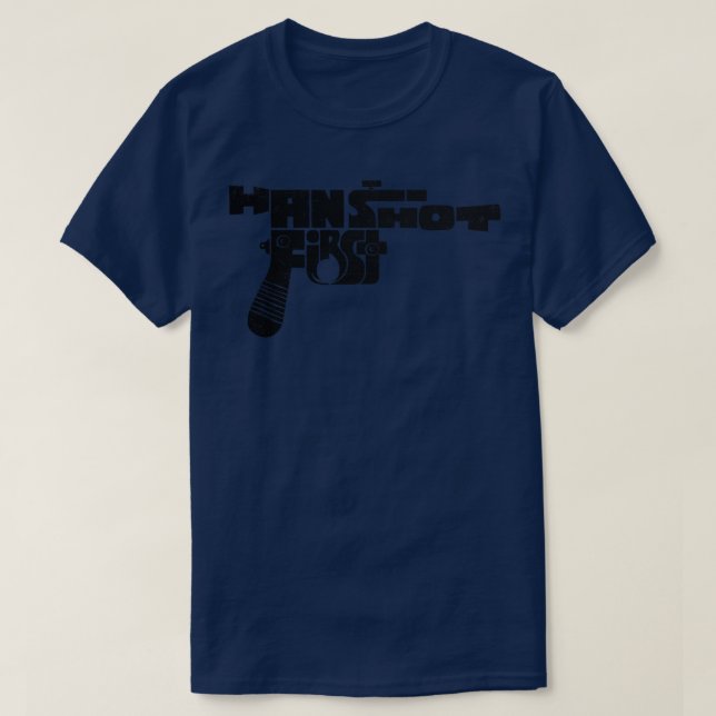 Camiseta Han Shot Primeiro (Frente do Design)