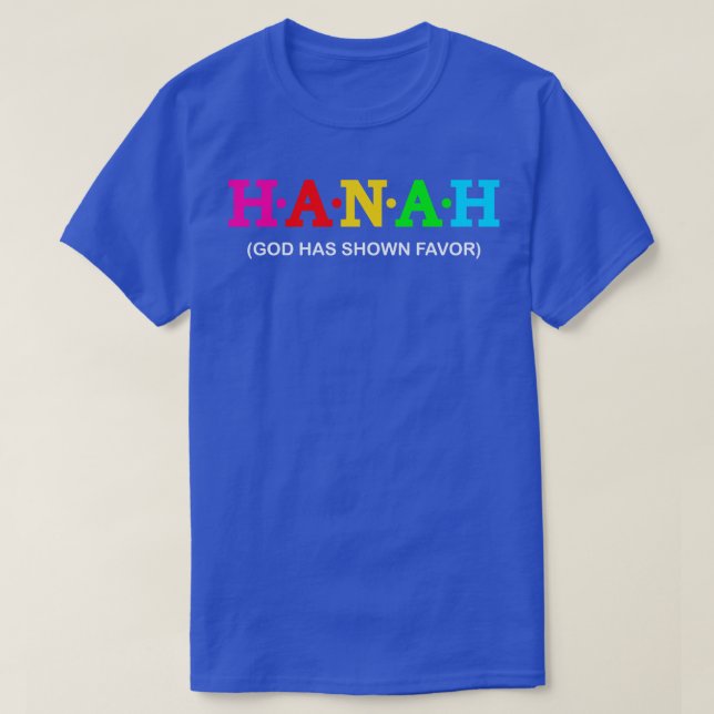 Camiseta Hanah Deus mostrou o favor (Frente do Design)