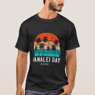 Camiseta Hanalei Bay Kauai Hawaii Hi Beach Palm Tree