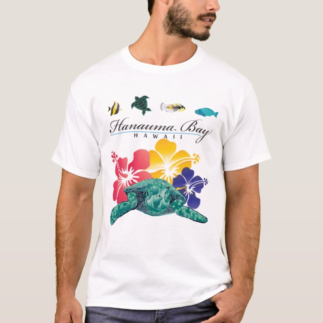 Camiseta Hanauma Bay Hawaii Islands Turtle (Frente)