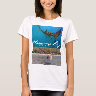 Camiseta Hanauma Bay Oahu Hawaii Manta Ray e Turtle