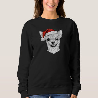 Camiseta Hand-Drawn Chihuahua Christmas Custom Name Dog