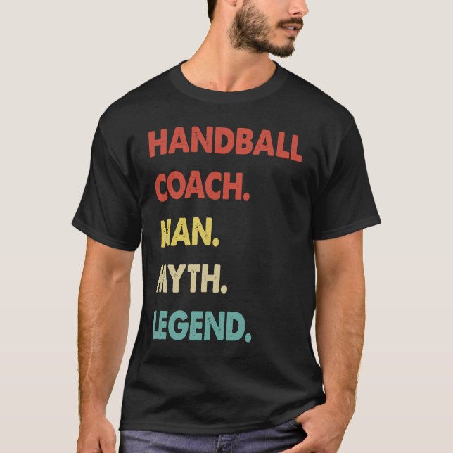 Camiseta Handball Coach Man Myth Legend  1 (Frente)