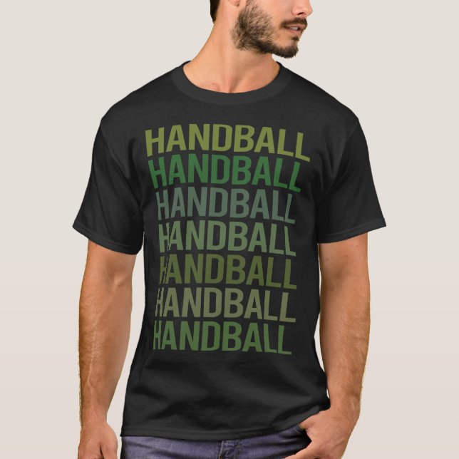 Camiseta Handebol de Texto Verde (Frente)
