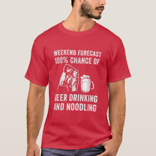 Camiseta Handfishing Catfish Noodling Beer Hand Fishing Red