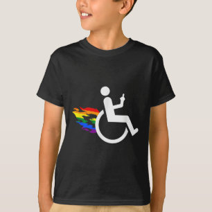 Camiseta Handicap Engraçado Deficiente Lésbica Amputada Lgb