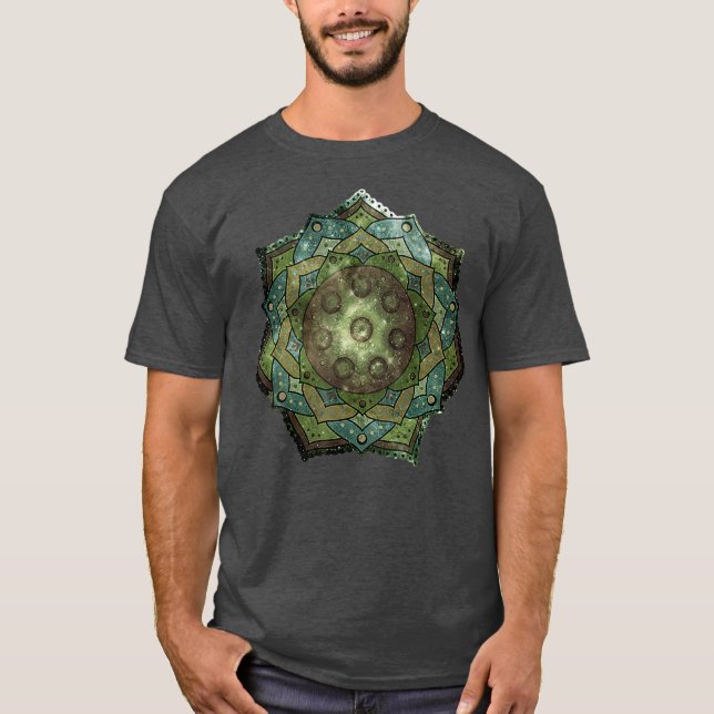 Camiseta Handpan Hang Drum Mandala (Frente)
