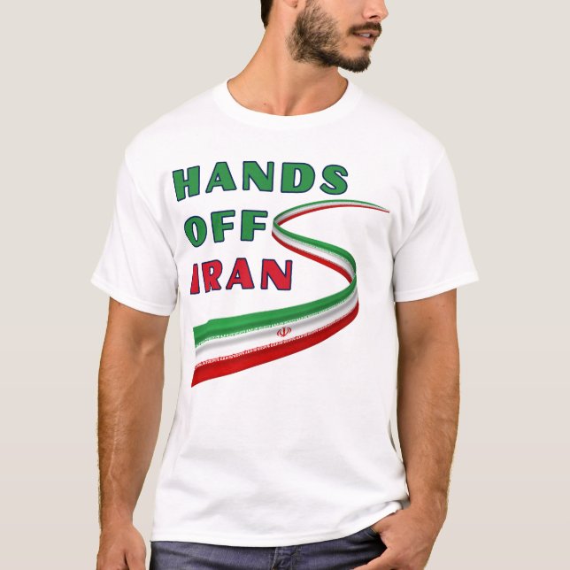 Camiseta Hands Off Iran (Frente)