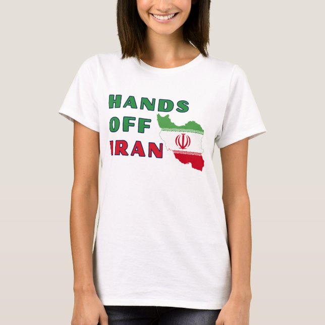 Camiseta Hands Off Iran (Frente)