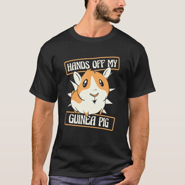 Camiseta Hands Off My Guinea Pig Guinea Pig Breeder Guinea  (Frente)