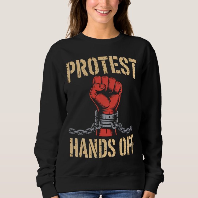 Camiseta Hands Off Protest Activism Shirt – Bold Freedom (Frente)