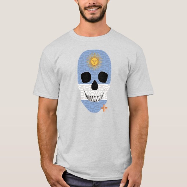 Camiseta HANDSKULL Argentina básica B2 (Frente)
