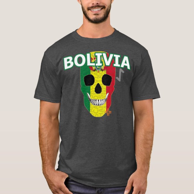 Camiseta HANDSKULL Bolívia básica B2 (Frente)