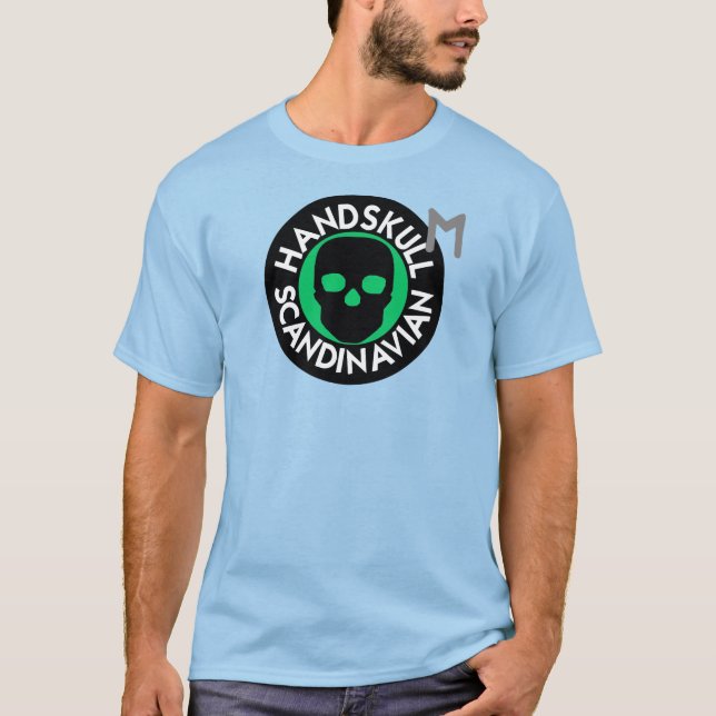 Camiseta HANDSKULL LIV Emerald básico P4 (Frente)