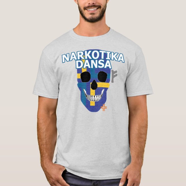 Camiseta HANDSKULL Narkotika Dansa básico B2 (Frente)