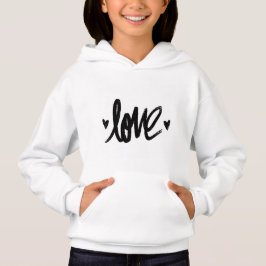 Camiseta Handwritten Love Baby Girl Hoodie