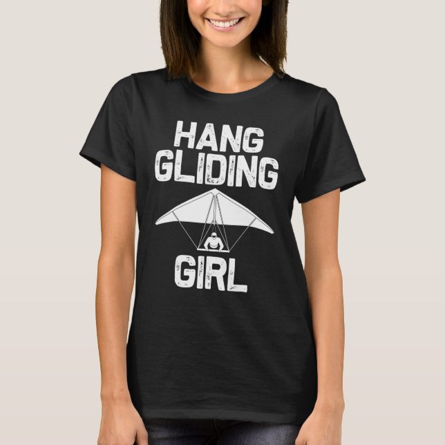 Camiseta Hang Glider Flyers Garotas Crianças Ganchas (Frente)
