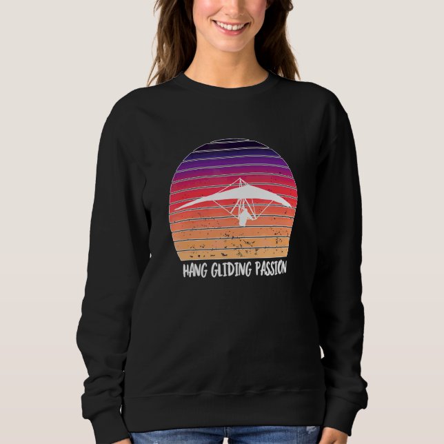 Camiseta Hang Glider Silhouette Sunset Hang Gliding Passion (Frente)